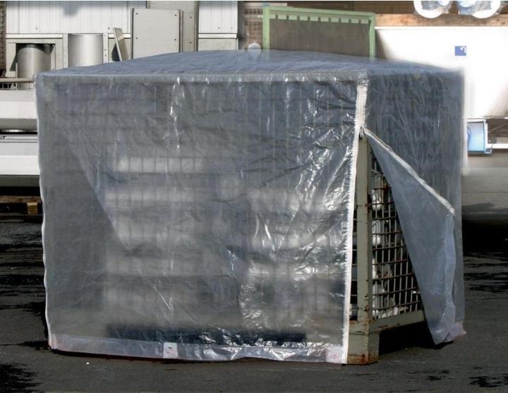 Actual product image Bio Green Mesh box cover 125x85x98cm without zip - green (1.25 x 0.85 m)