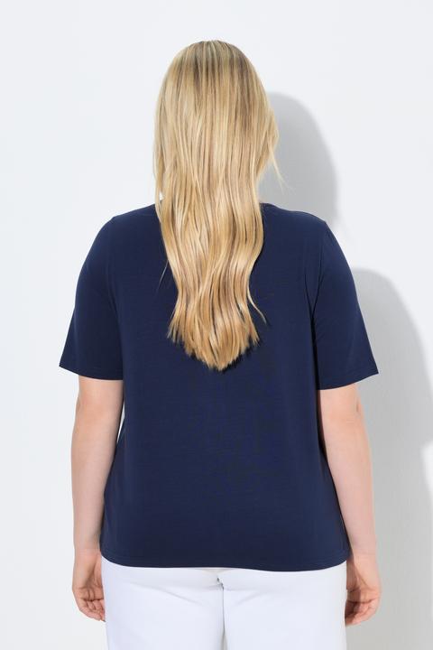 Actual product image Ulla Popken Asymmetric V-Neck Tee (58, 60)