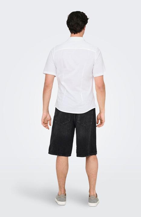 Produktbild Only & Sons Onsrobin Button Under Ss Stretch Shirt (XL)