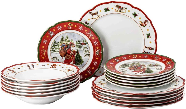 Immagine prodotto Tellerset 18tlg.Wintertime rot (18 Pezzo/i)