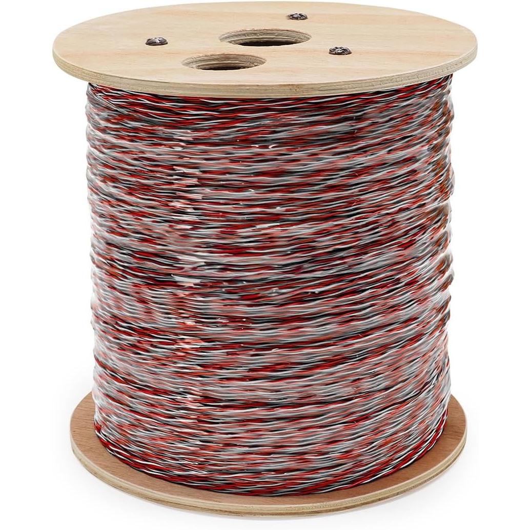 Waytex 36530 telephone cable (2 wires 1000 m red/white, Accessori per telefoni