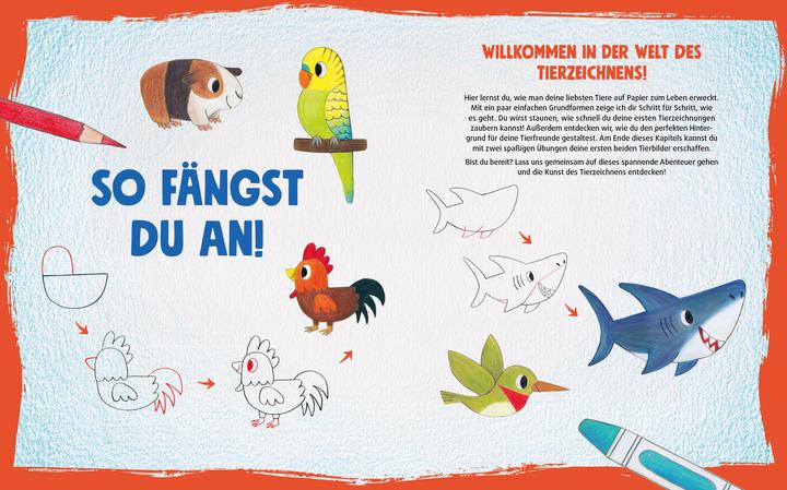 Actual product image Tiere zeichnen für Kids – Über 100 kunterbunte Lieblingstie