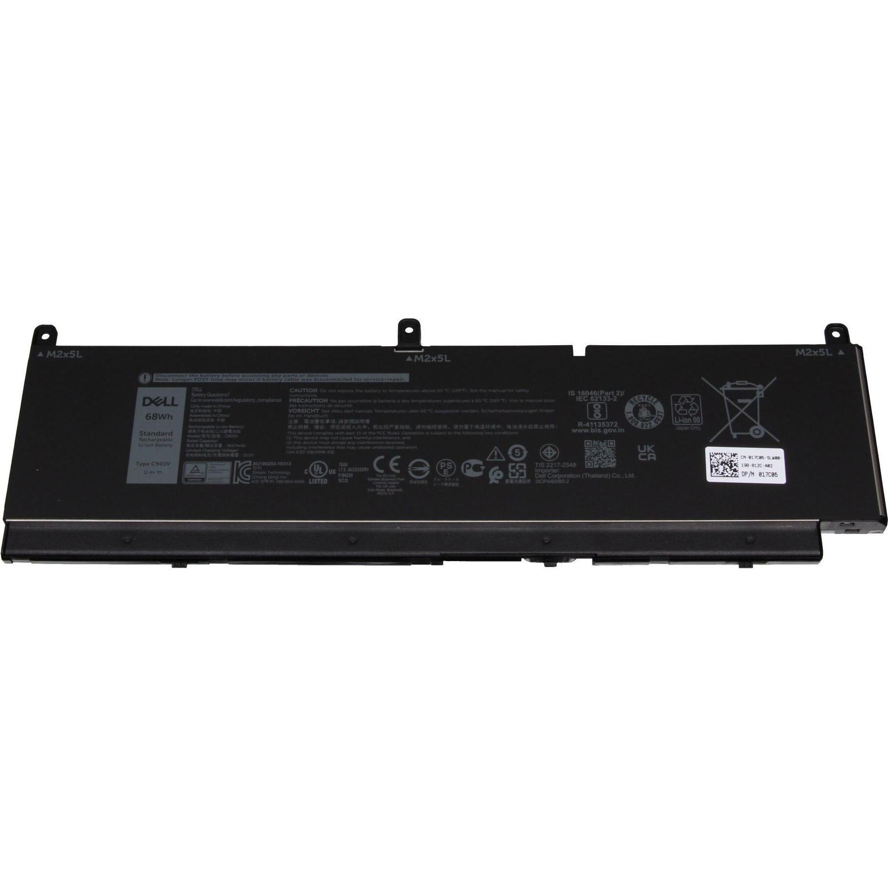 Dell 17C06 (6 Zellen, 5663 mAh), Notebook Akku