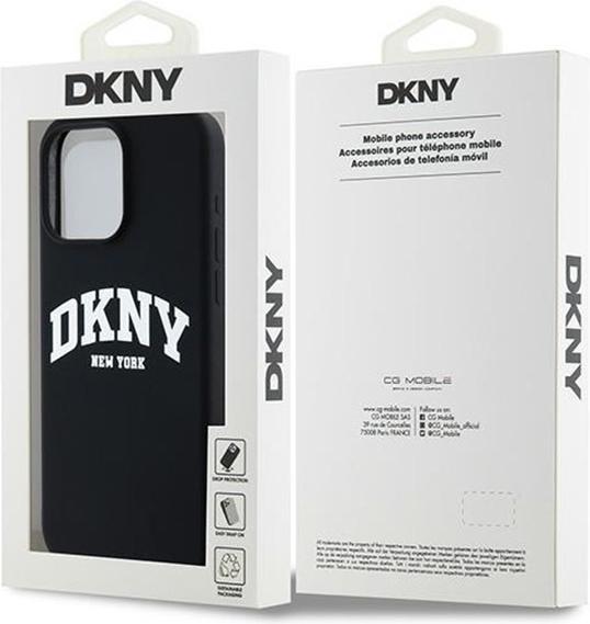 Produktbild DKNY DKHMP13XSNYACH iPhone 13 Pro Max 6.7" czarny/black hardcase Liquid Silicone White Printed Logo (Apple iPhone 13 Pro Max)