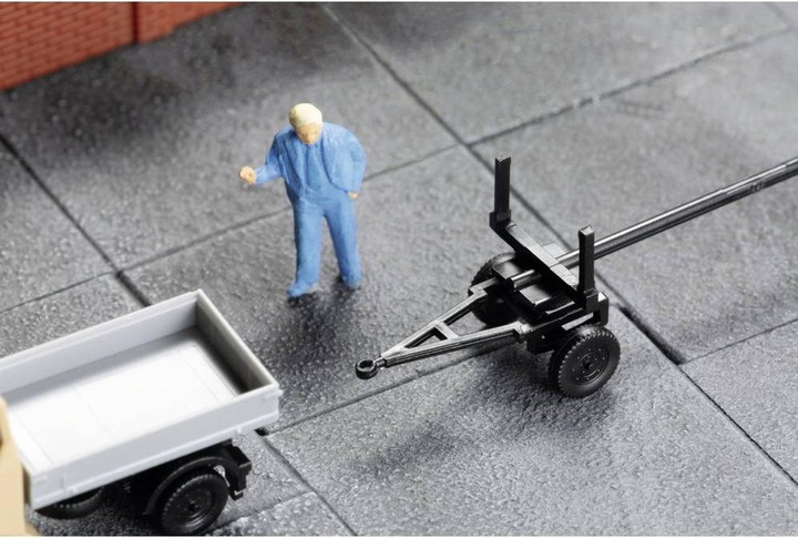 Actual product image Auhagen 44658 N Multicar M22 platform with long material trailer
