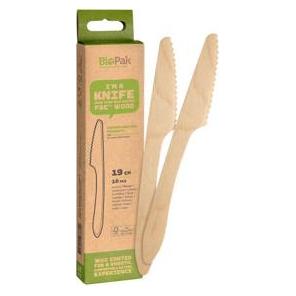 Duni, Wegwerpservies, Mes 10 Stuks Hout (10 x)