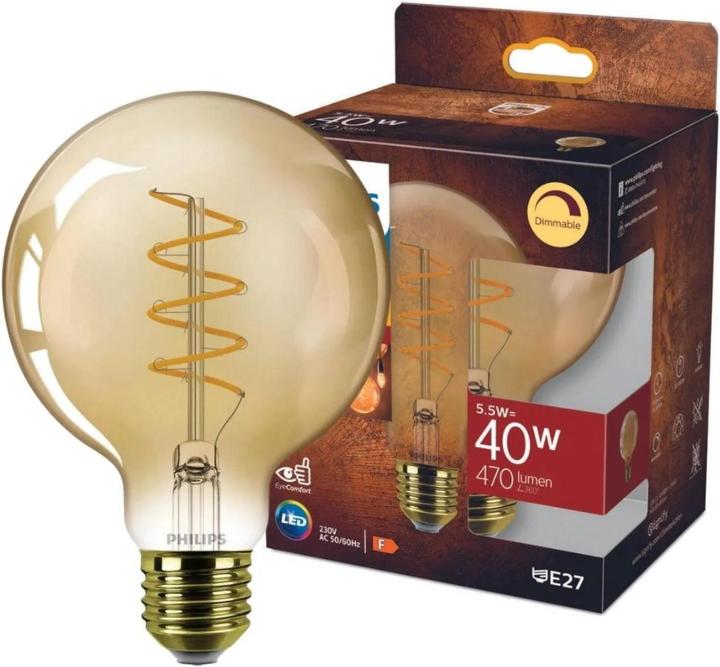 Produktbild Philips Amber (E27, 5.50 W, 470 lm, 1 x, E)