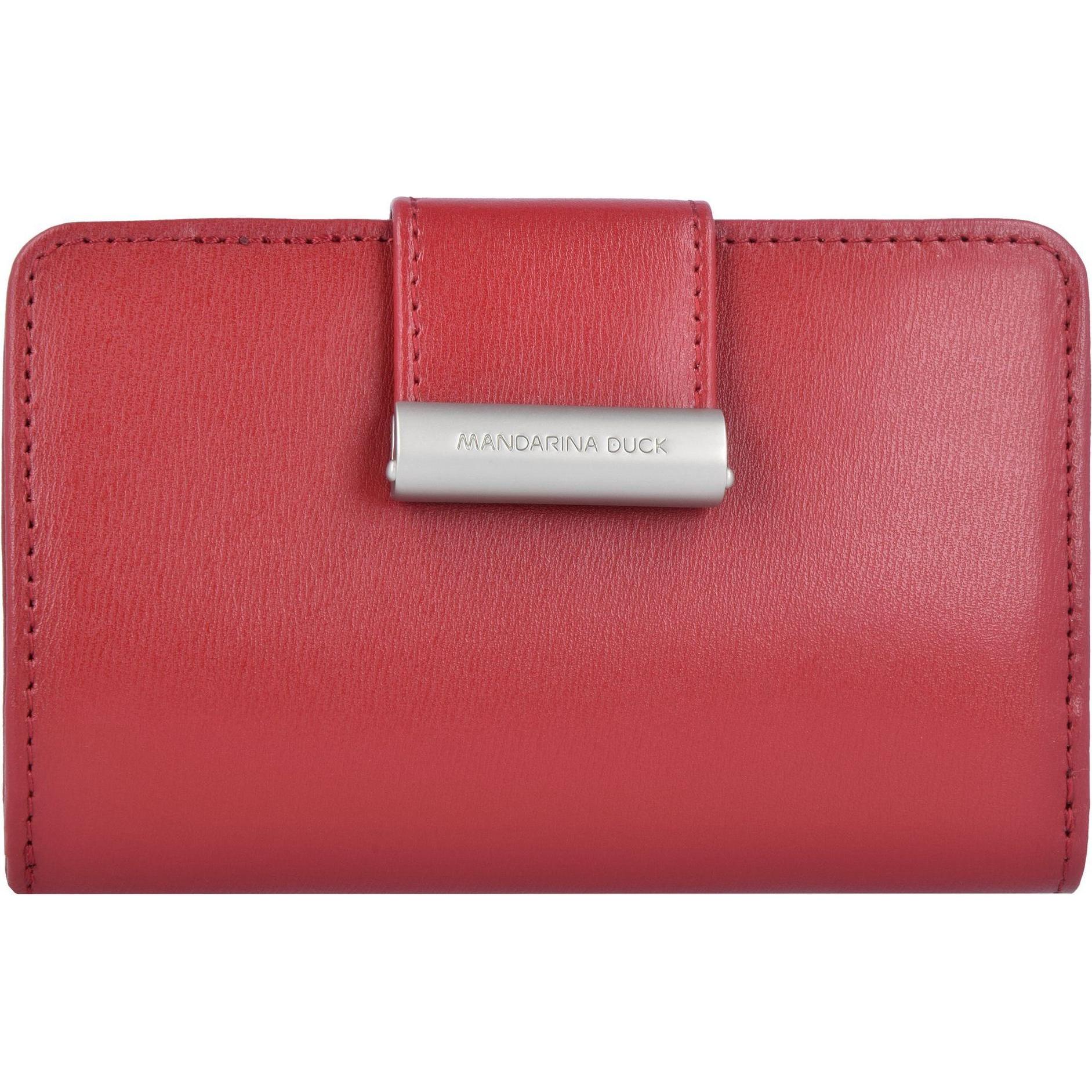 Mandarina Duck, Damen, Portemonnaie, Hera 3.0 Geldbörse Leder 14.5 cm, Rot
