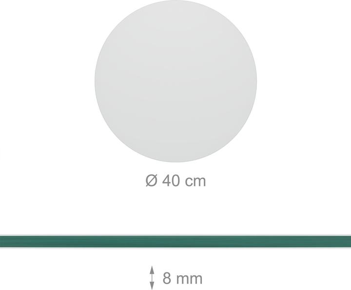 Actual product image Relaxdays Glass plate