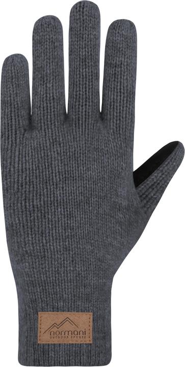 Produktbild Normani Herren Merino Strick-Fingerhandschuhe mit Schafleder "Leanyer" - 9635 (8.5)