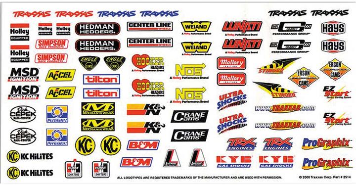 Image du produit Traxxas Feuille de décalcomanie