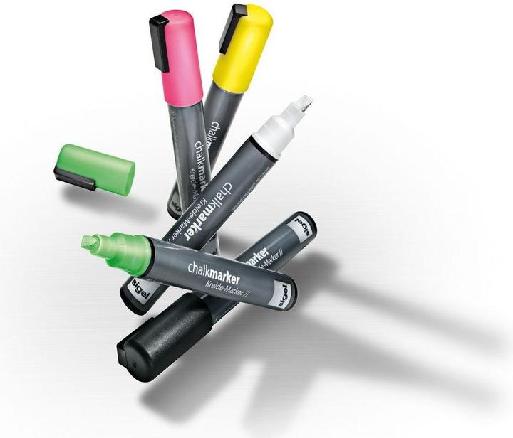 Produktbild Sigel Kreide Marker (Mehrfarbig, 5 mm, 3 x)