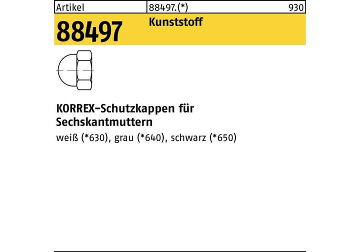 Actual product image Dubo Protective cap R 88497 for hexagon nuts