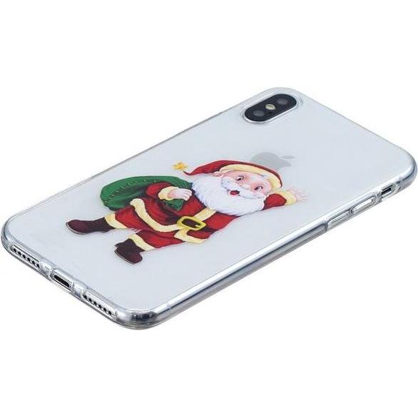 Thumbnail - MU Style Softcase mit Weihnachtsmuster (Apple iPhone XS, Apple iPhone X), Smartphone Hülle, Mehrfarbig