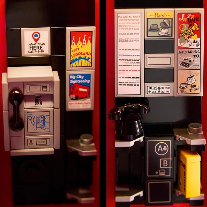Image du produit LEGO Cabine téléphonique rouge de Londres (21347, LEGO Ideas, LEGO difficiles à trouver)