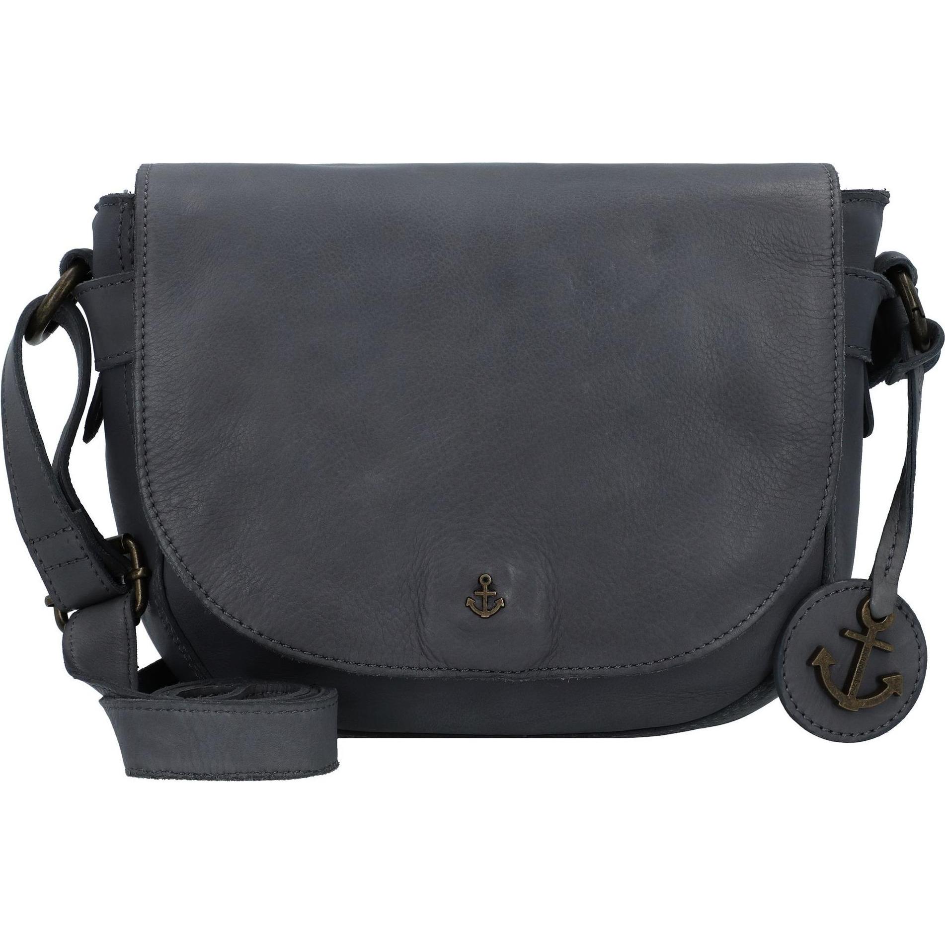 Harbour 2nd, Handtasche, Anchor Love Umhängetasche Leder 27.5 cm, Grau