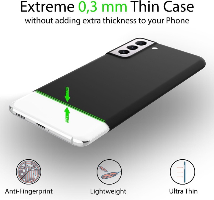 Actual product image Nalia Extremely Thin 0.3mm Matte Hardcase (Samsung Galaxy S22)