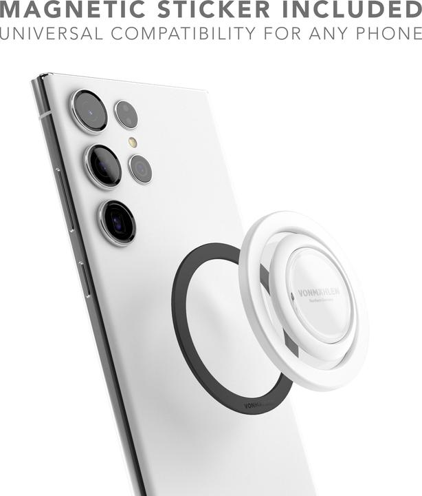 Actual product image Vonmählen Backflip Mag - White (Magsafe Sticker incl.)