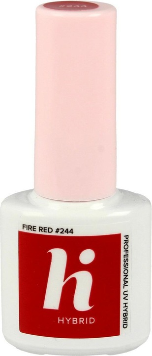 Hi Hybrid-Lack #244 Feuerrot 5ml (Feuerrot, UV-Gel Lack)