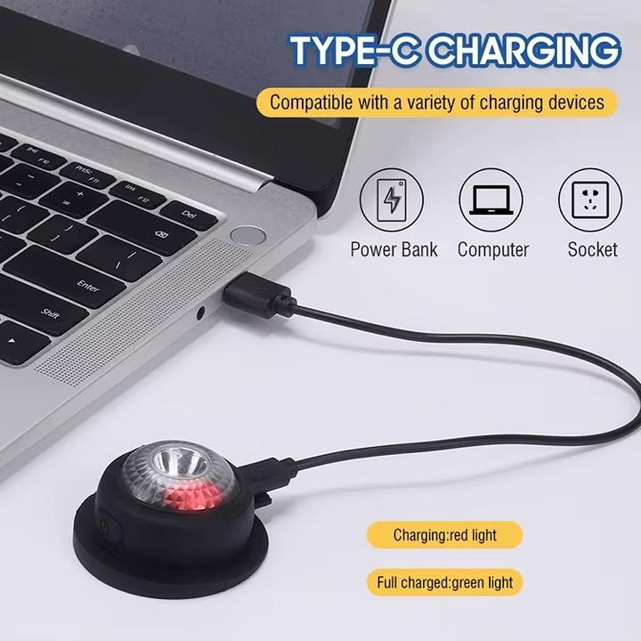 Immagine prodotto Boruit Caldo cappello invernale - Lampada frontale ricaricabile USB - 500LM