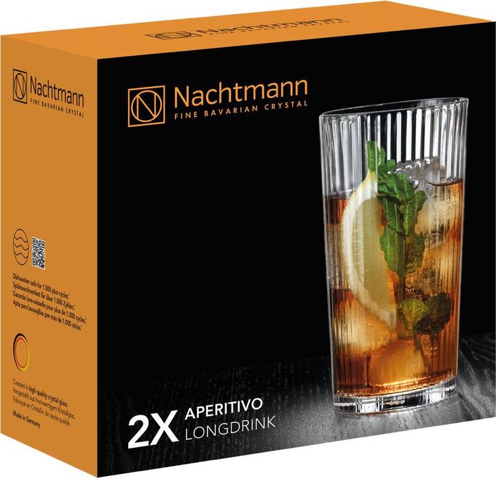 Immagine prodotto Nachtmann Set di tazze da aperitivo (3.95 dl, 2 x, Bicchieri da bibita lunghi)