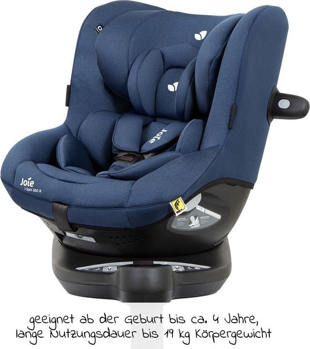 Joie Reboarder-Kindersitz i-Spin 360 R i-Size - ab Geburt Reboarder (Reboarder, ECE R129/i-Size Norm)