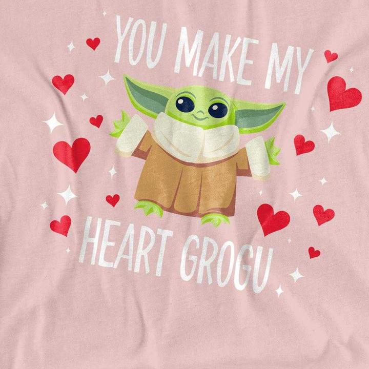 Immagine prodotto Star Wars You Make My Heart Maglietta Grogu Donna (L)