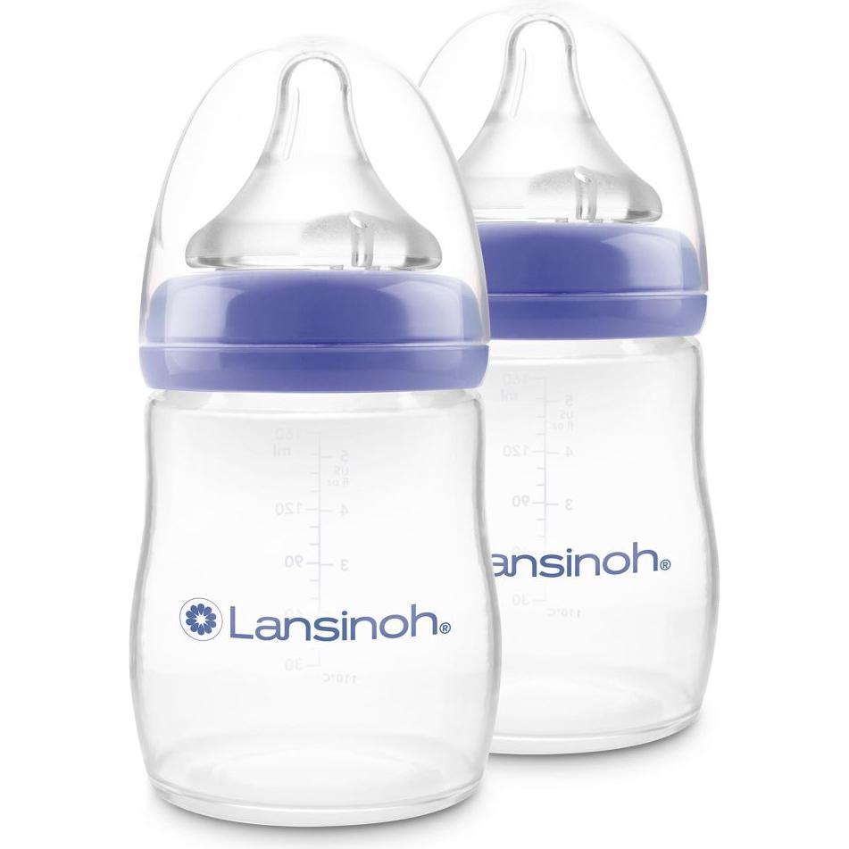 Lansinoh, Babyflasche, Babyflaschen PP-Flasche 2er Pack 160ml mit Natural Wave (160 ml)