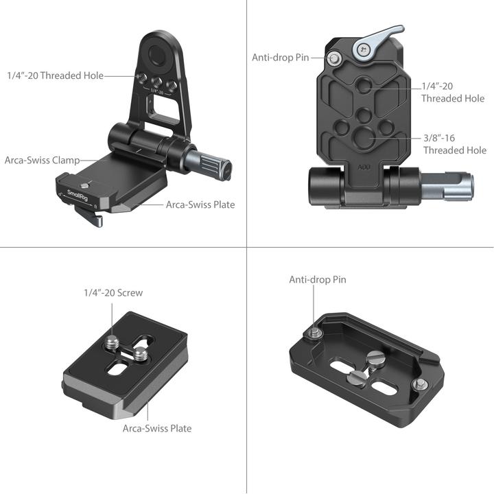 Produktbild SmallRig NP-F Battery Adapter Mount Plate Kit for Mirrorless Cameras 4696 (Kamera Akku)