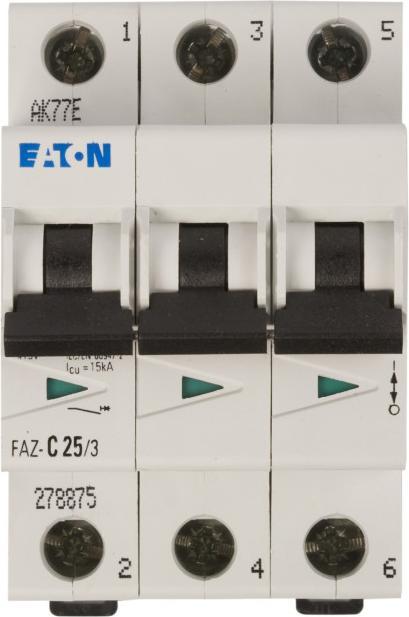 Immagine prodotto Eaton Interruttore automatico, curva C, 25A, 3 poli