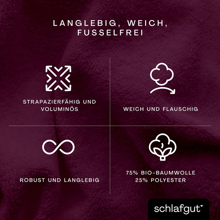 Actual product image schlafgut Frottex (90 x 190 - 100 x 220 cm)