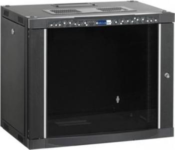Actual product image Ekivalan 48.30cm (19") wall-mounted enclosure Professional, 7 U, 600 x 450 mm, black (19 inch rack)