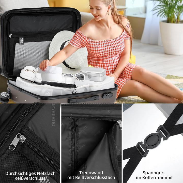 Image du produit Beibye Hartschalen-Trolley (45 l)