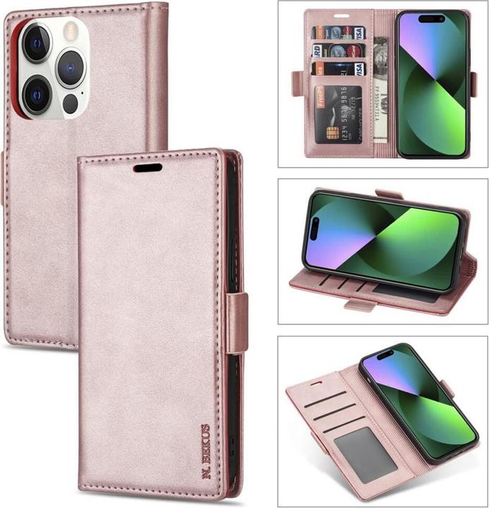 Actual product image N.Bekus iPhone 15 Pro Max - Flip Case Cover pink (Apple iPhone 15 Pro Max)