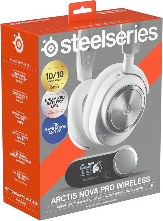 Immagine prodotto SteelSeries Arctis Nova Pro WL Bianco (Senza fili)