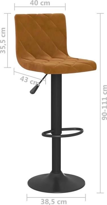 Actual product image VidaXL Bar stool