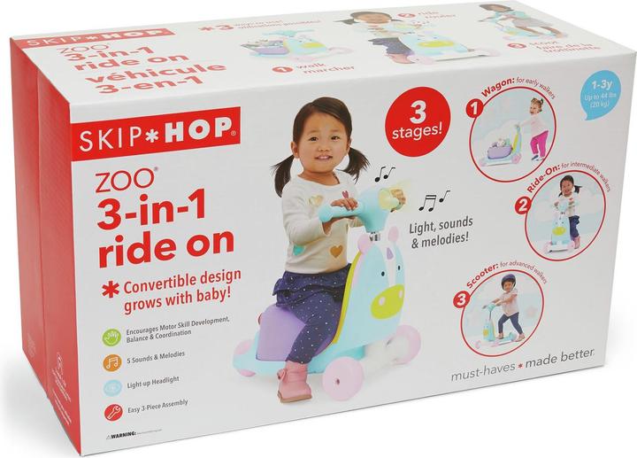 Image du produit Skiphop Jouet à enfourcher Zoo