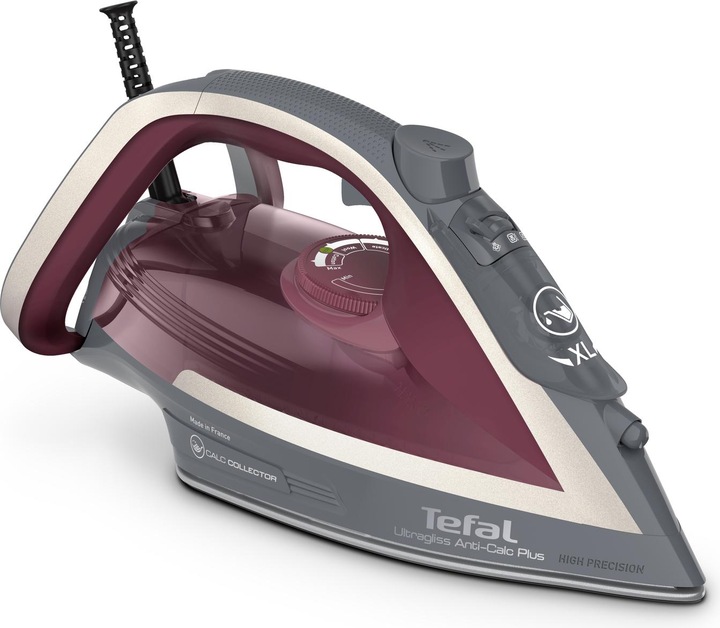 Productafbeelding Tefal Ultragliss Anti-Calc Plus FV6840E0 strijkijzer Stoomstrijkijzer 2800 W Paars, Zilver (2800 W, 260 g/min)