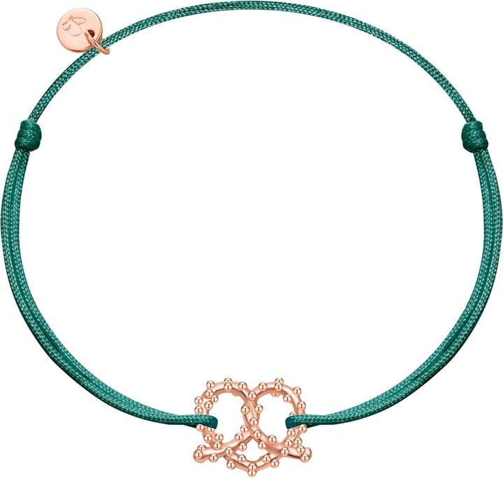 Immagine prodotto Glanzstücke München Bracciale da donna con cuore pretzel - 36390 (22 cm, Argento)