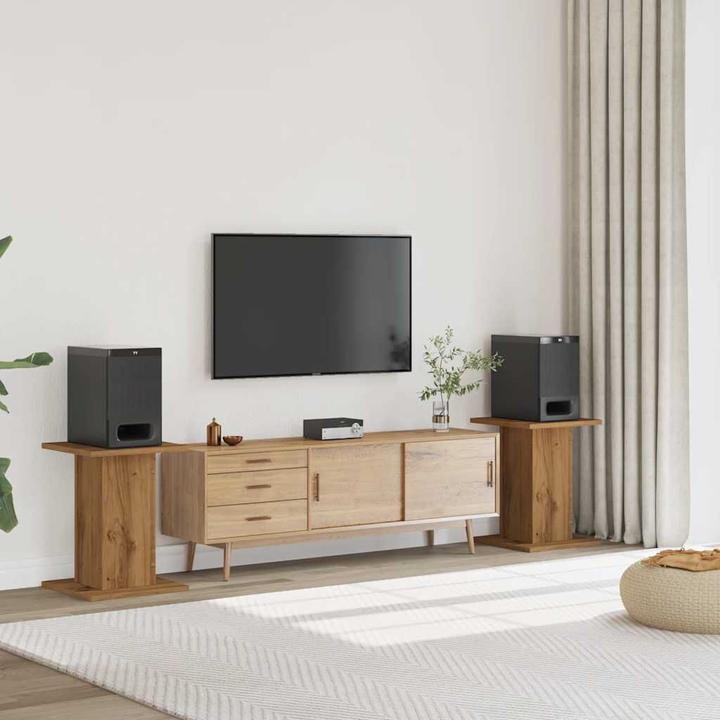 Actual product image vidaXL Speaker stand 2 pcs. 30 x 30 x 60 cm (1 pair, Stand, Not movable)