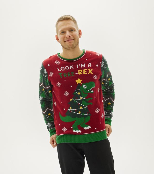 Actual product image Christmas Sweats The Tree-REX LED Sweater (XXS)