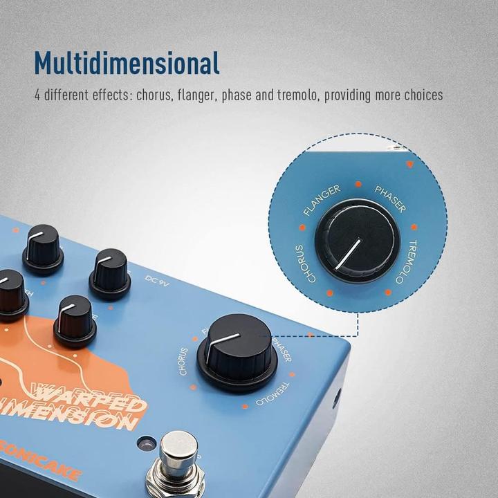 Produktbild Sonicake Modulations-Gitarreneffektpedal - Digital Warped Dimension (E-Gitarre)
