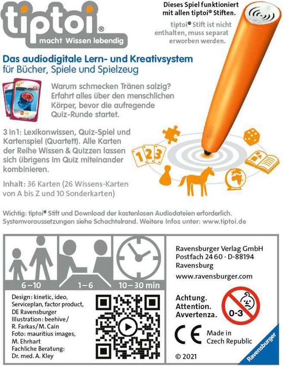 Actual product image tiptoi Human body (German, 6 - 10 years)