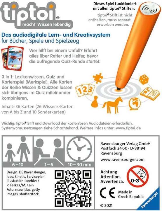 Actual product image tiptoi Rescuers and helpers (German)