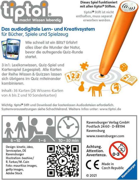 Produktbild tiptoi Wunder der Natur (Deutsch, 6 - 10 Jahre)