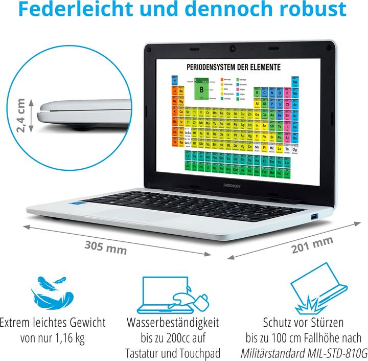 Actual product image Medion Akoya E11201 (MD62380) Notebook