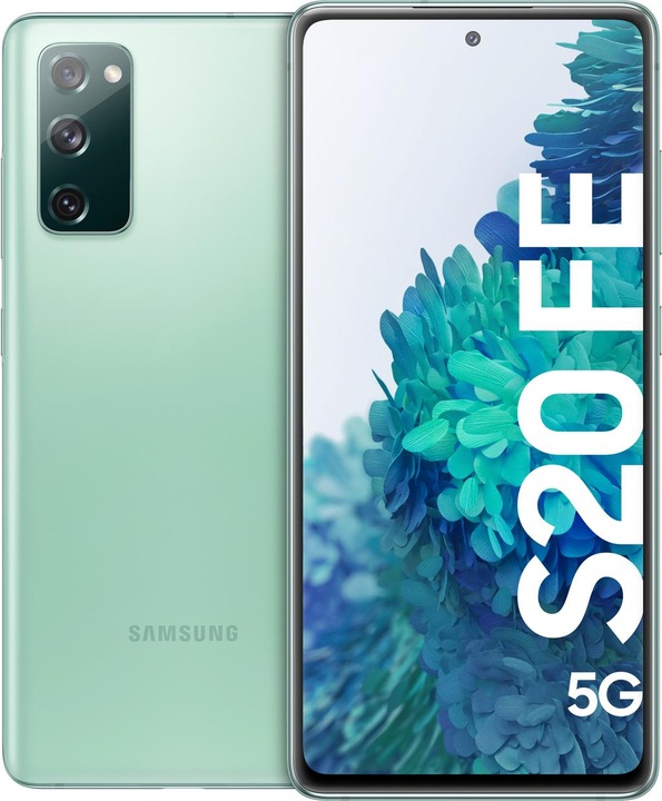 Actual product image Samsung Galaxy S20 FE 5G EU (128 GB, Cloud Mint, 6.50", Dual SIM, 12 Mpx, 5G)