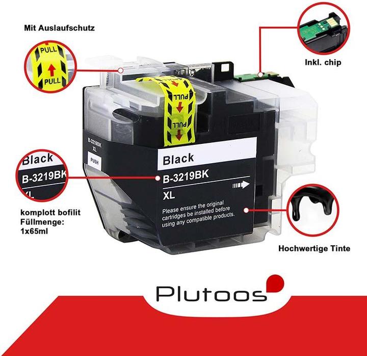 Actual product image Plutoos Brother LC-3219 cartridges XXL compatible, set of 4 colours (M, C, Y, FC)