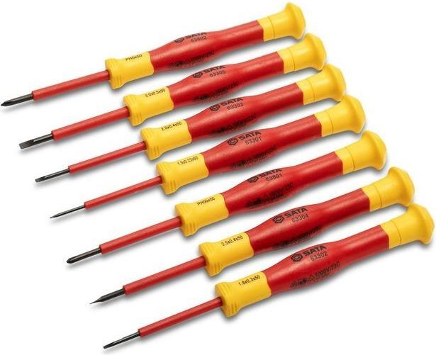 Immagine prodotto SATA 7 pezzi. Set di cacciaviti per elettronica e meccanica di precisione VDE