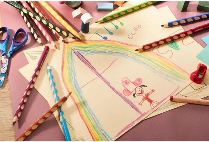 Actual product image STABILO EASYcolors ergonomic coloured pencil for right-handers (12 x)